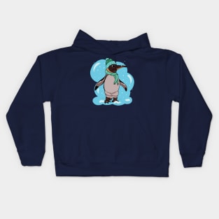 Winter penguin Kids Hoodie